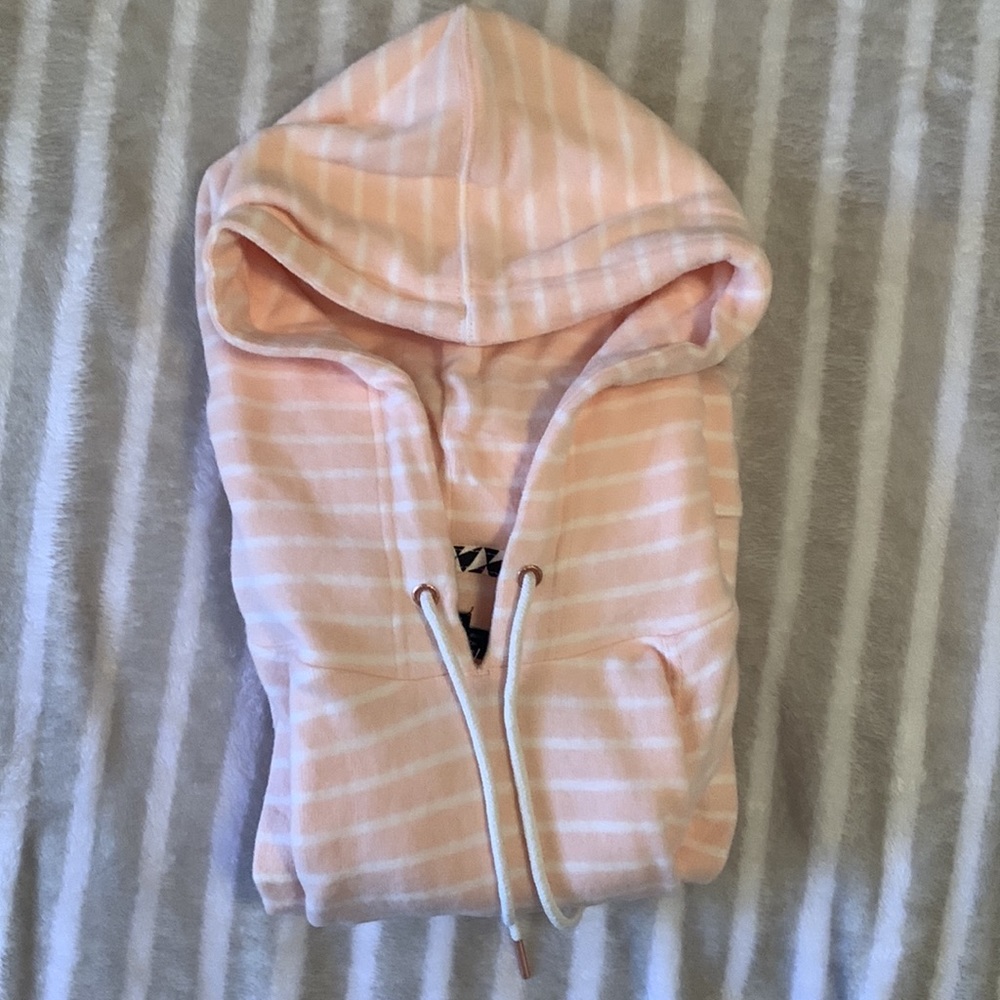 NWOT Volcom Lil striped hoodie - Picture 6 of 6